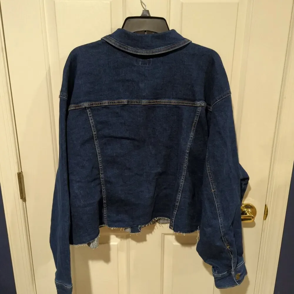 NWT Ava & Viv Denim Jacket, 4X - Picture 5 of 5